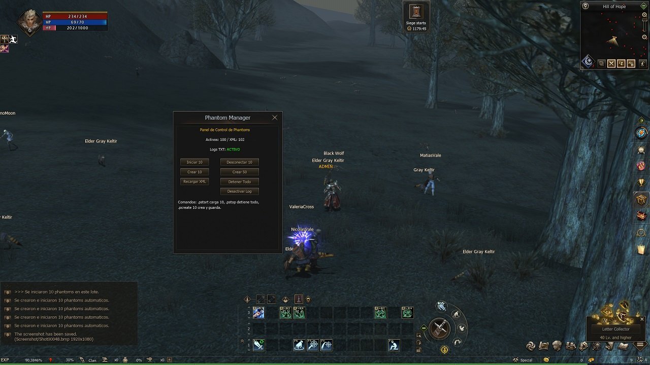 L2 Phantom AI Manager comportamiento simulado