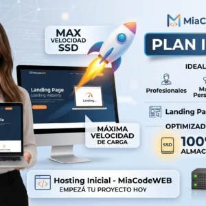 Plan Inicial de hosting WordPress SSD con SSL y soporte MiaCodeWEB